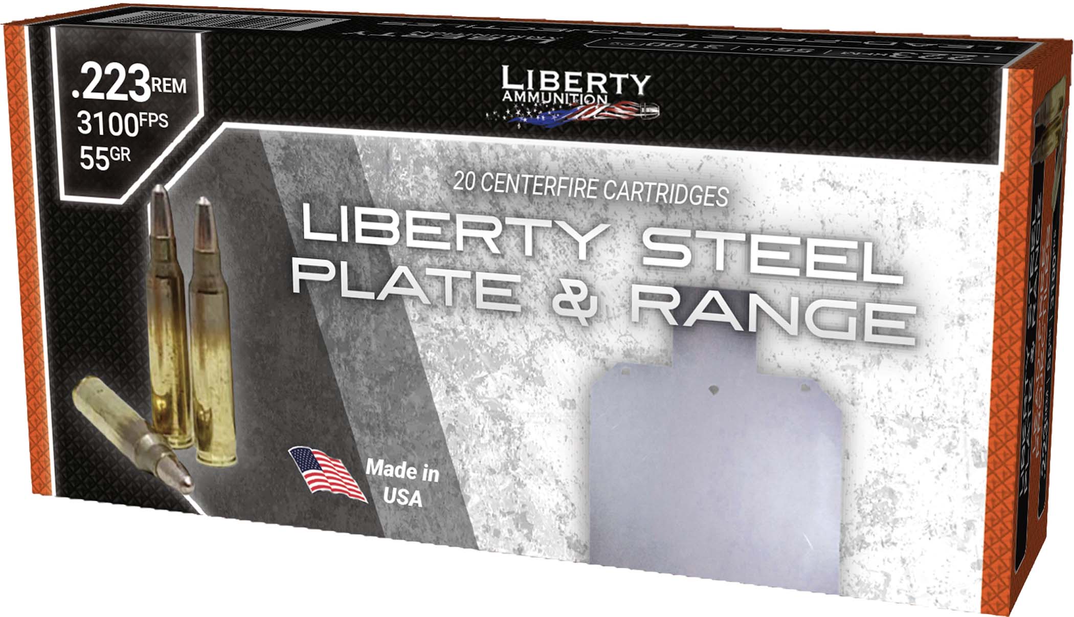 Liberty Ammunition LIB 223 55GR STLPLT RNGE 20RD 10BX/CS