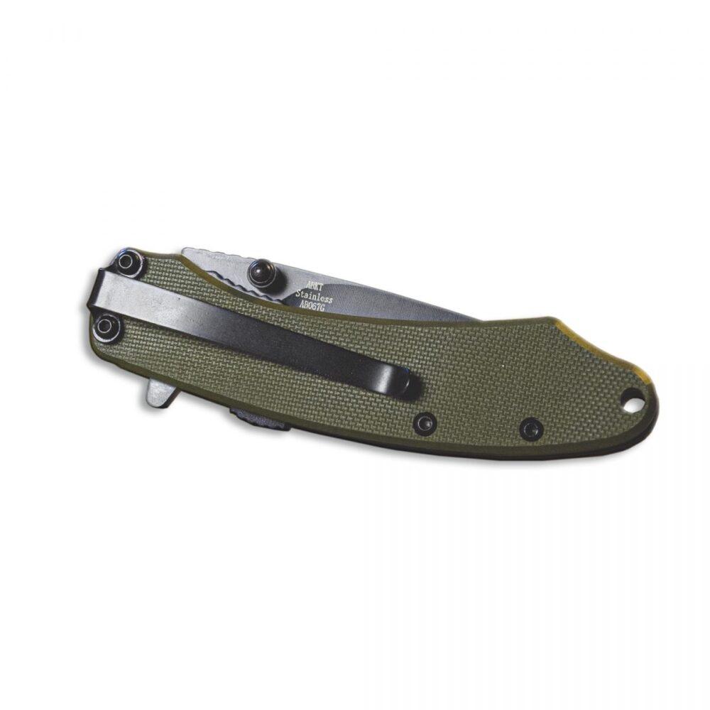 Rock Ridge Outdoors ABKT Elite Ember Folding Knife 2-3/4" Drop Point Blade Green