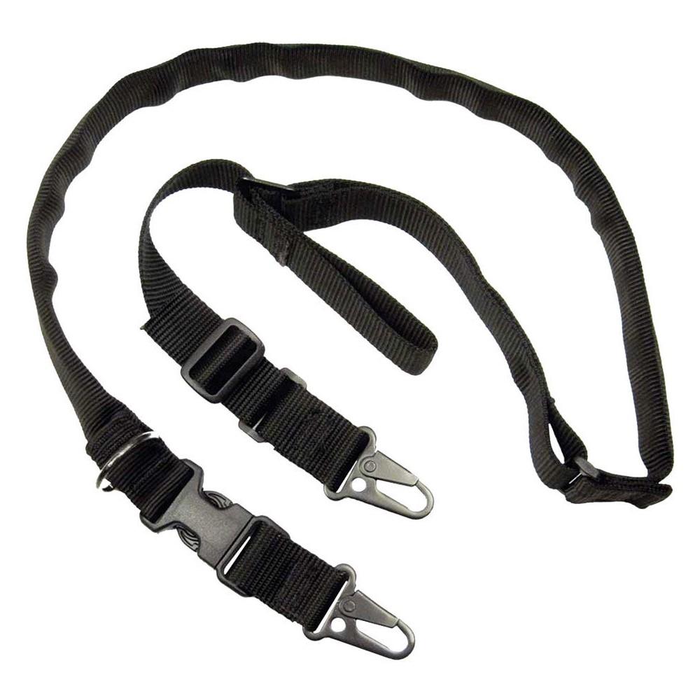Military Products TacShield Warrior 2n1 Padded Sling with HK Snap Hook 1.25" Black