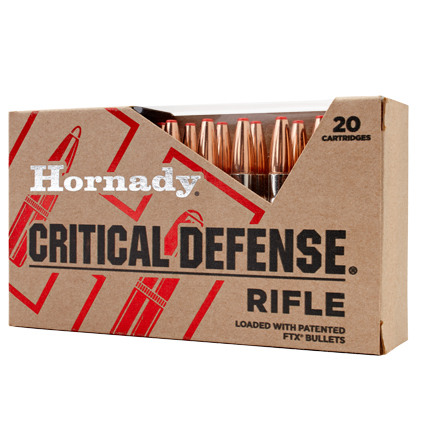 Hornady Critical Defense Rifle Ammunition .308 Win 155 gr FTX 20/ct