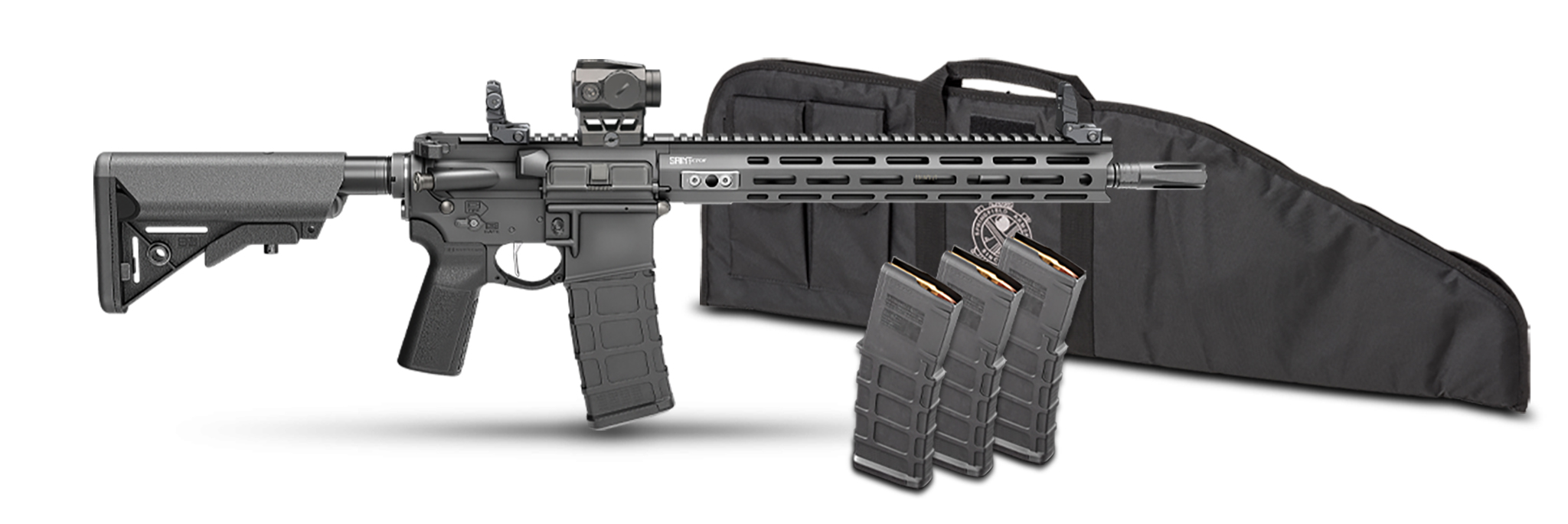 SPRINGFIELD ARMORY SAINT VICTOR V2 GEAR PAC 5.56 RIFLE 14" P&W BBL, 4-30RD MAG