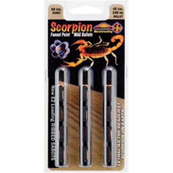J-Ron Inc. 50 Cal. Sabot 260 gr. .451 Funnel Point Mag Bullet 12/ct