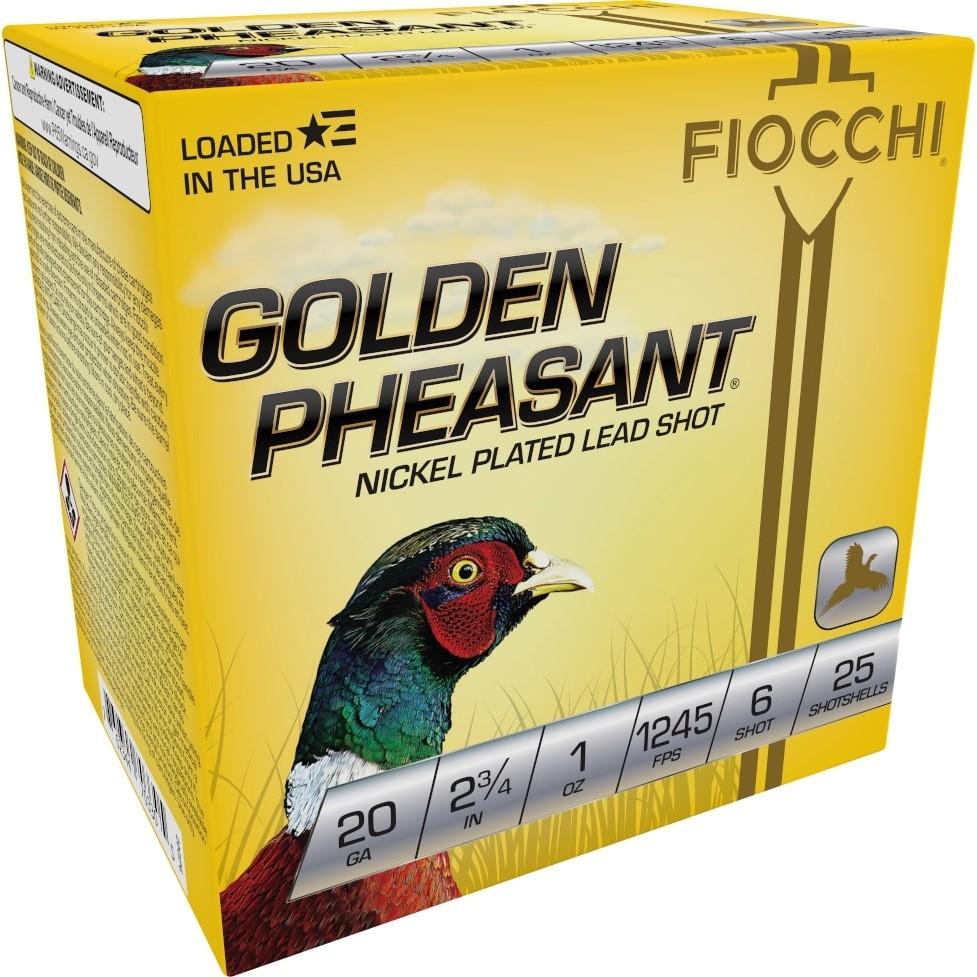 Fiocchi Ammunition GOLDEN PHEASANT NP 20ga 2 3/4" 1oz #6 1245fps 25rd