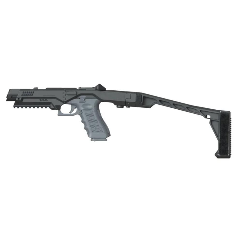 2nd Amendment 1791 LLC Roni Corporation Nano Roni Ultra-Compact Handgun Conversion Kit Glock 17/19/45 SBR Model with Stock Black