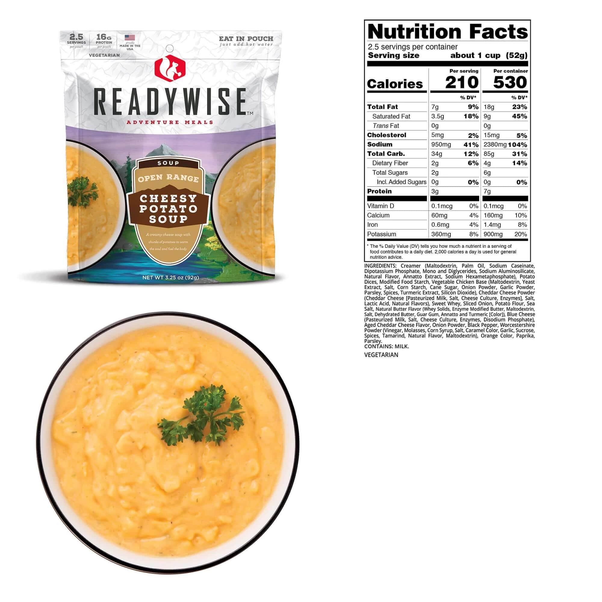 Readywise Open Range Cheesy Potato Soup - 4.55 oz