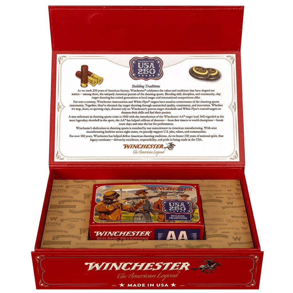 Winchester USA 250th Anniversary Shotshells 12ga 2-3/4" 1-1/8oz 980fps #8 10/ct