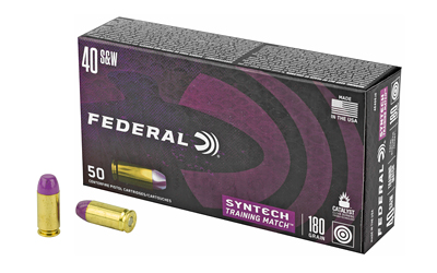 Federal Cartridge Co. 40 S&W 180 GR TRAINING MATCH (TSJ)