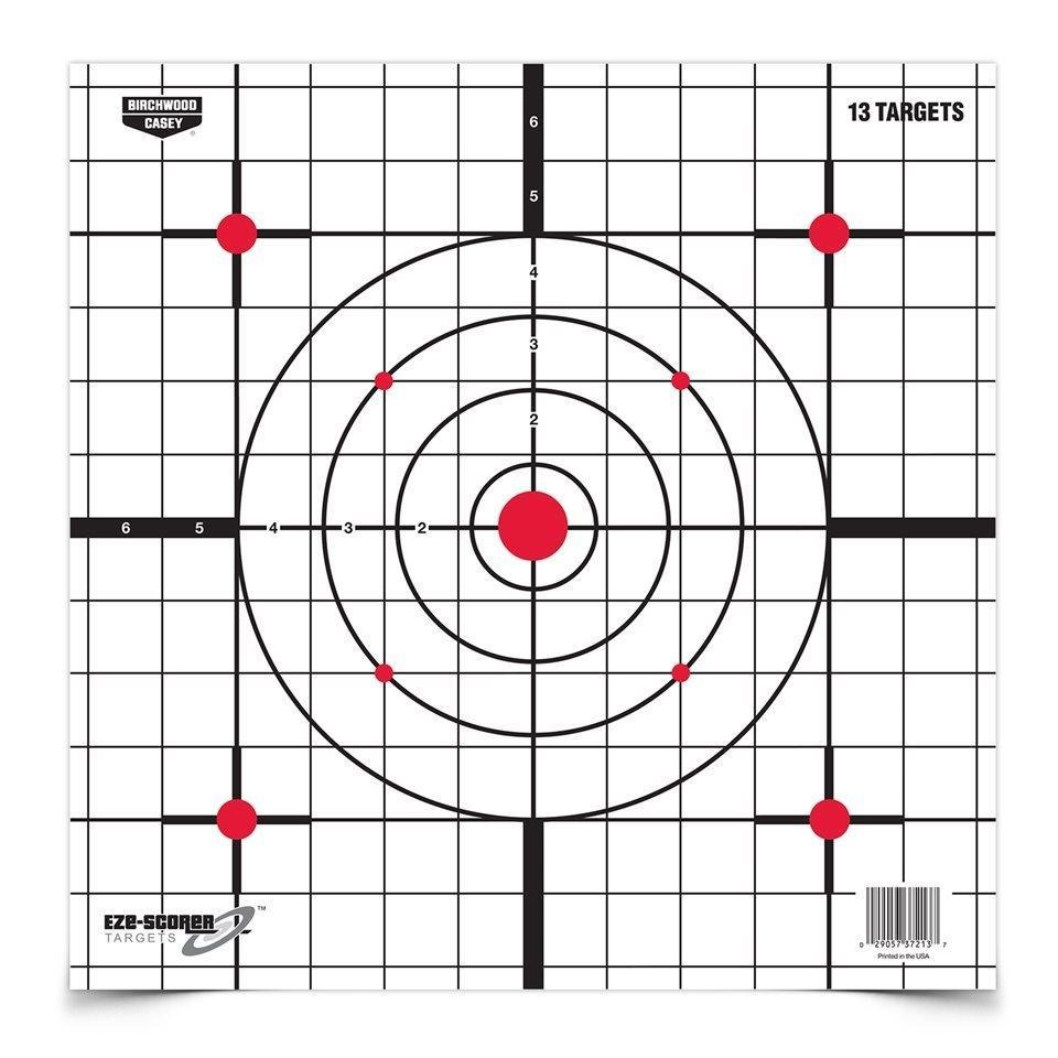 Birchwood Casey Eze-Scorer Targets Paper Targets 12" Sight-In 13/ct