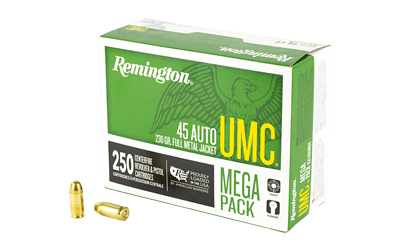 Remington UMC Handgun Ammunition .45 ACP 230 gr FMJ 835 fps 250/ct