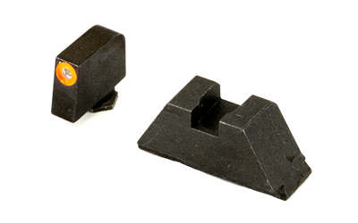Ameriglo Glock XL Tall Suppressor/Optic Height Set (All except 42-43) - Green Tritium w Orange Outline Front / Black Rear