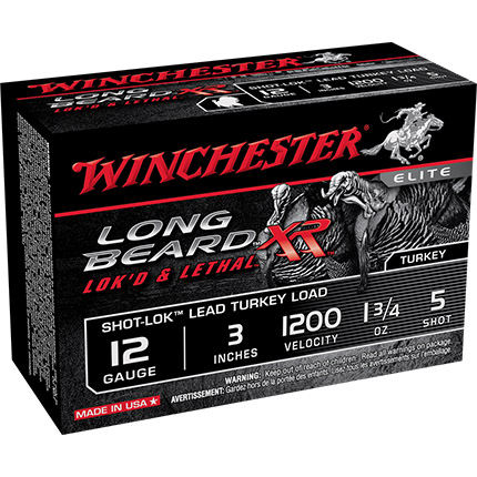Winchester Long Beard XR Shotshells 12 ga 3" 1-3/4 oz #5 1200 fps 10/ct