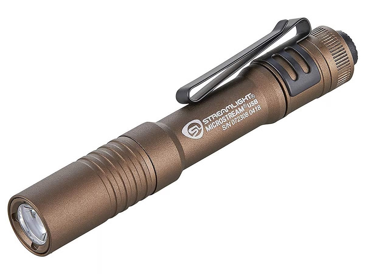 Streamlight Microstream USB Ultra-Compact USB Rechargeable Personal Light - Coyote