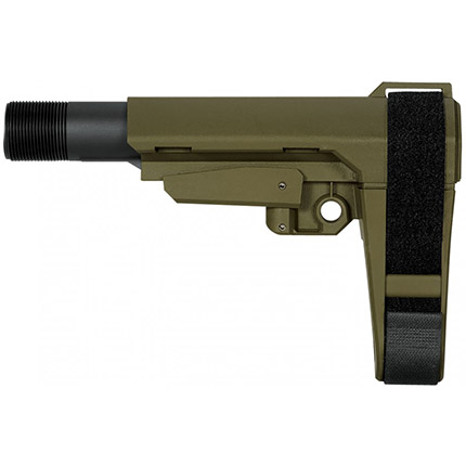 SB Tactical SBA3 5-Position Adjustable Stabilizing Brace OD Green