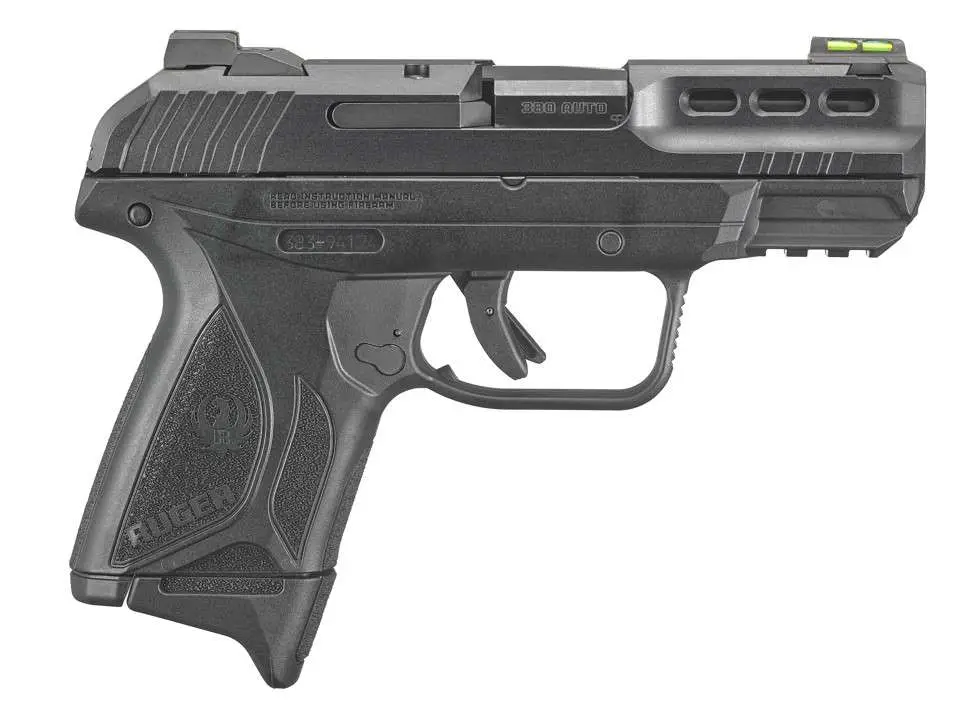 RUGER SECURITY 380ACP PSTL 3.42" BBL BLK 15+1RD BLK F.O. FRONT SIGHT