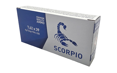 STV Technology SCORPIO AMMO 762X39 124G FMJ 20/800