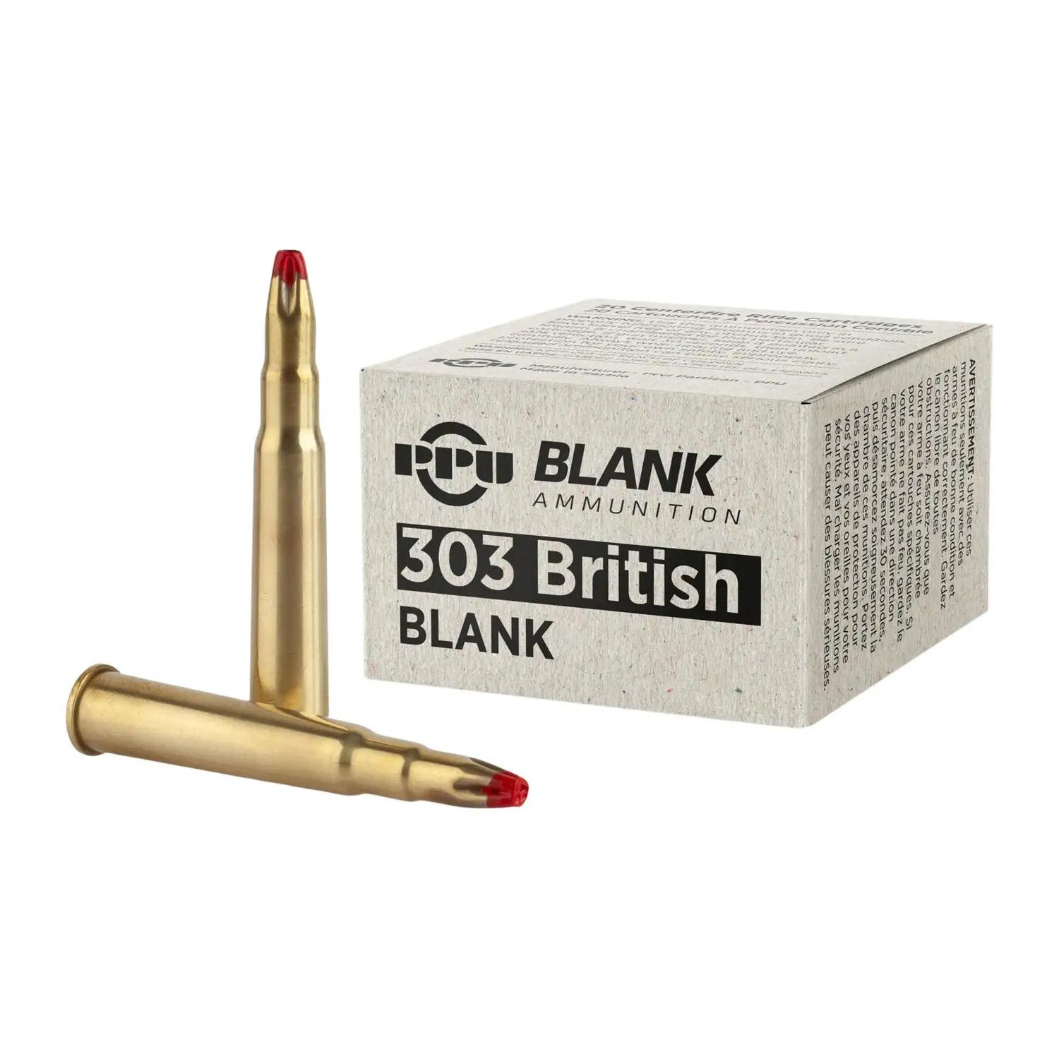 TRZ Trading Inc. PPU Blank Rifle Ammunition .303 British 20/ct