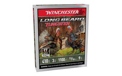 Winchester Long Beard Tungsten Shotshell 410ga 3" 13/16oz 1100 fps #9 5/ct