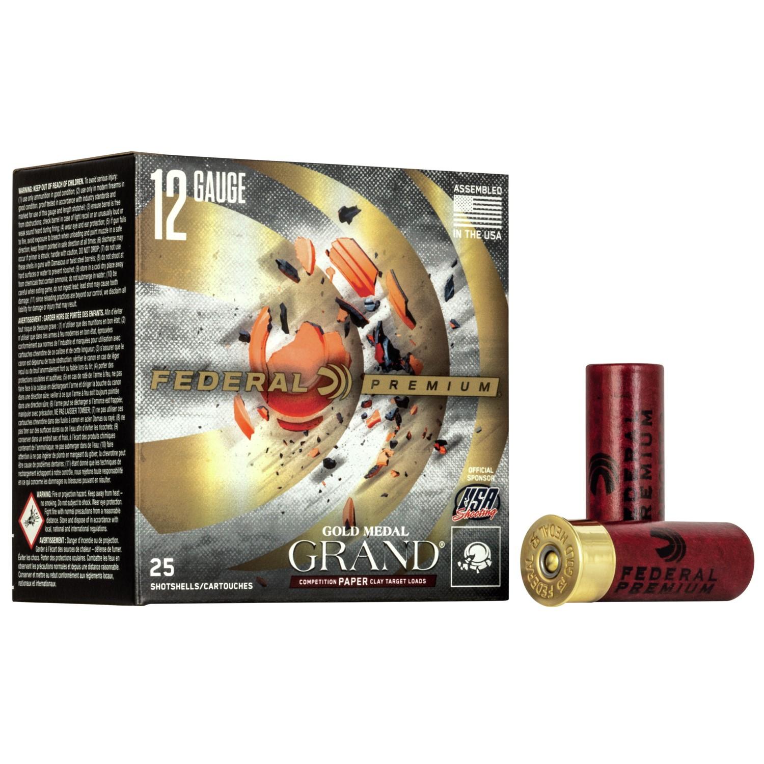 Federal Cartridge Co. Premium Gold Medal 12GA 2-3/4 HDCP 1-1/8OZ 8