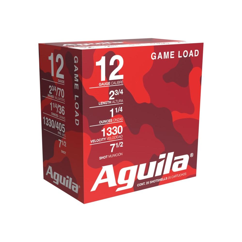 TXAT - DBA Aguila Ammunition Aguila High Velocity Field Shotshells 12 ga 2-3/4" 1-1/4oz 1330 fps #7.5 25/ct