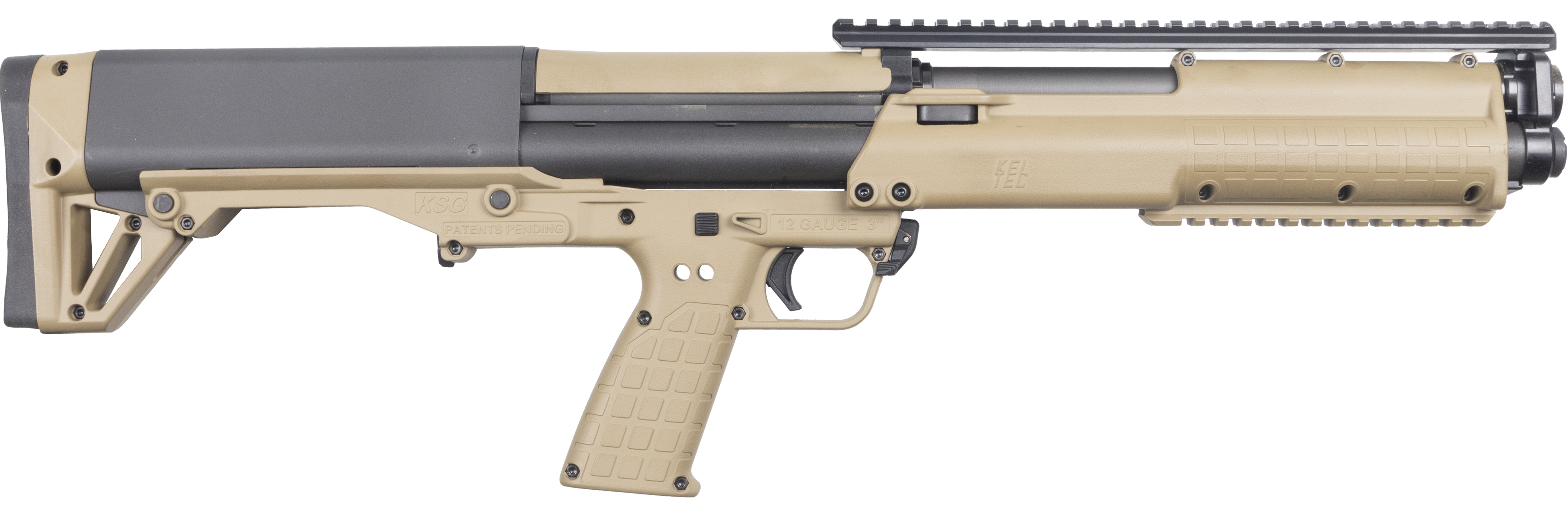 Kel-Tec KSG SHOTGUN 18.5" BRL 2-3/4" 12GA TAN (Sights Not Included)
