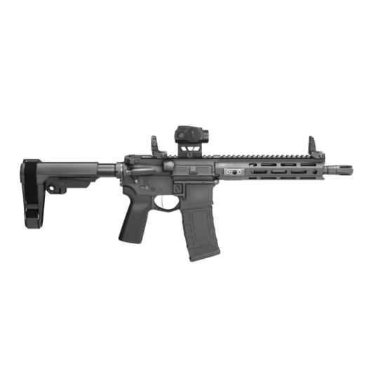 SPRINGFIELD ARMORY SAINT VICTOR GEAR PAC 300BLK 11.5" PISTOL, SBA3, BLACK, FLIP UPS, 4-30RD