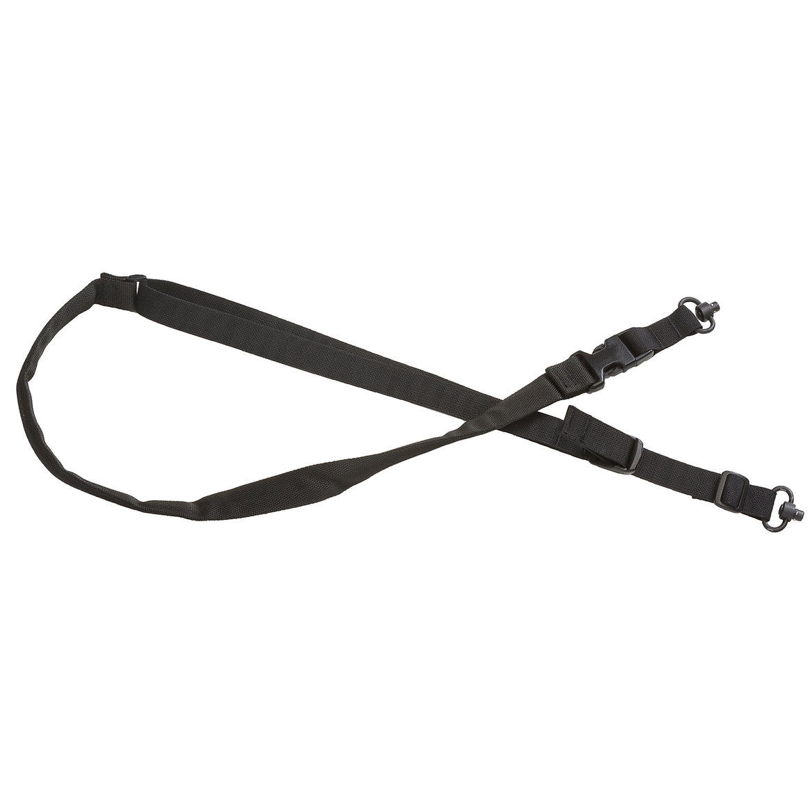 Military Products TacShield Tactical 2 Point Quick Adjust Sling Padded QD Push Button Swivel Black