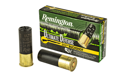 Remington Ultimate Defense Buckshot Shotshells 2-3/4" #4 Buck 1200 fps 5/ct