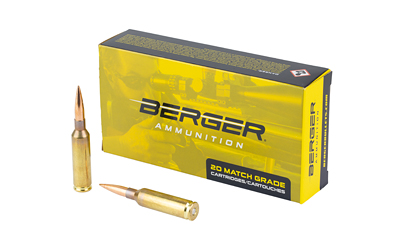 Berger Target Rifle Ammunition 6mm Creedmoor 109 gr LRHT 2940 fps 20/ct