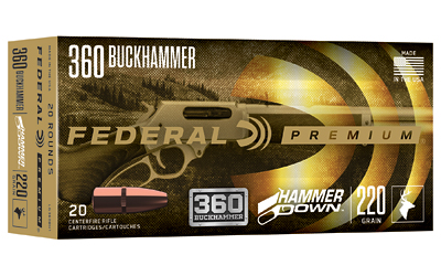 Federal Hammer Down Rifle Ammunition 360 BuckHammer 220gr SP 2000fps 20/ct