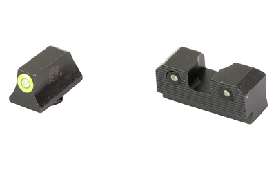 XS Sight Systems R3D 2.0 Suppressor Height Night Sights for Glock 42/43/43x/48 Green Front with Black Rear