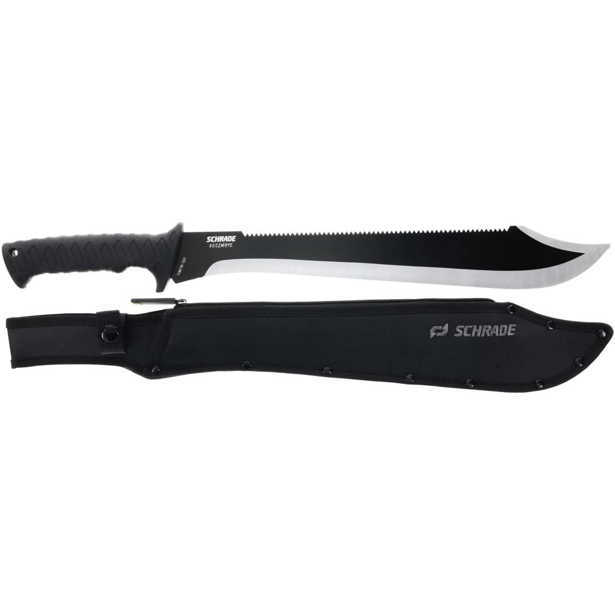 Battenfeld Knives Schrade Decimate Sawback Machete 14" Blade Black