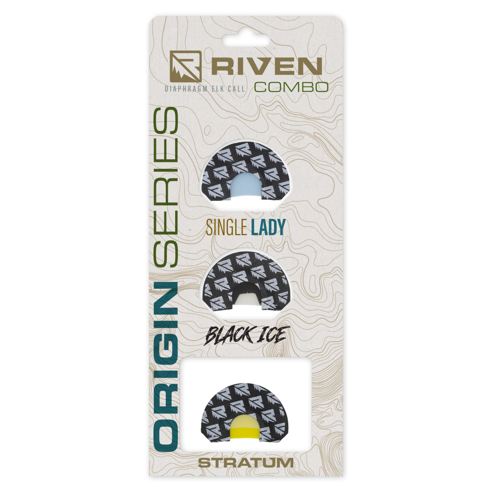 Higdon Origin Series Diaphragm Elk Mouth Calls Singe Lady Black Ice Stratum
