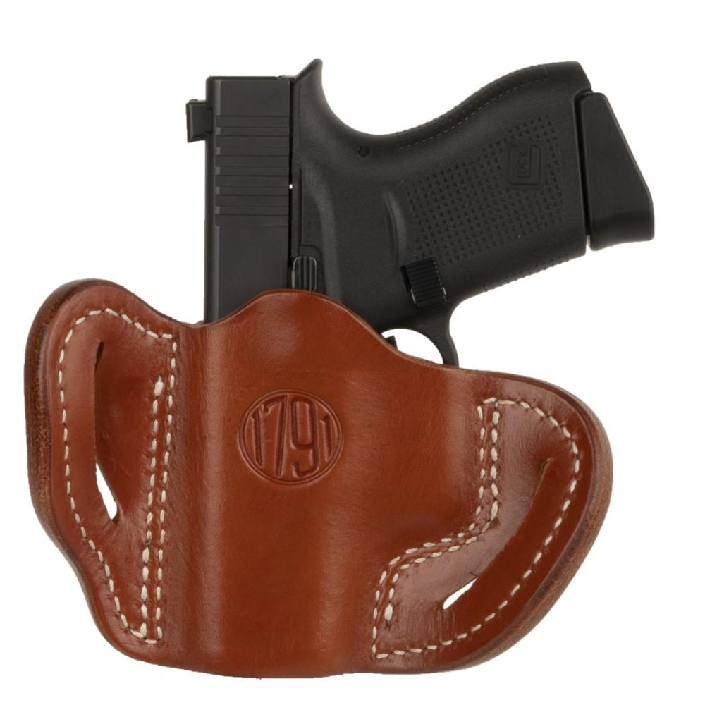 2nd Amendment 1791 LLC 1791 Optic Ready Belt Holster Size Compact Classic Brown RH