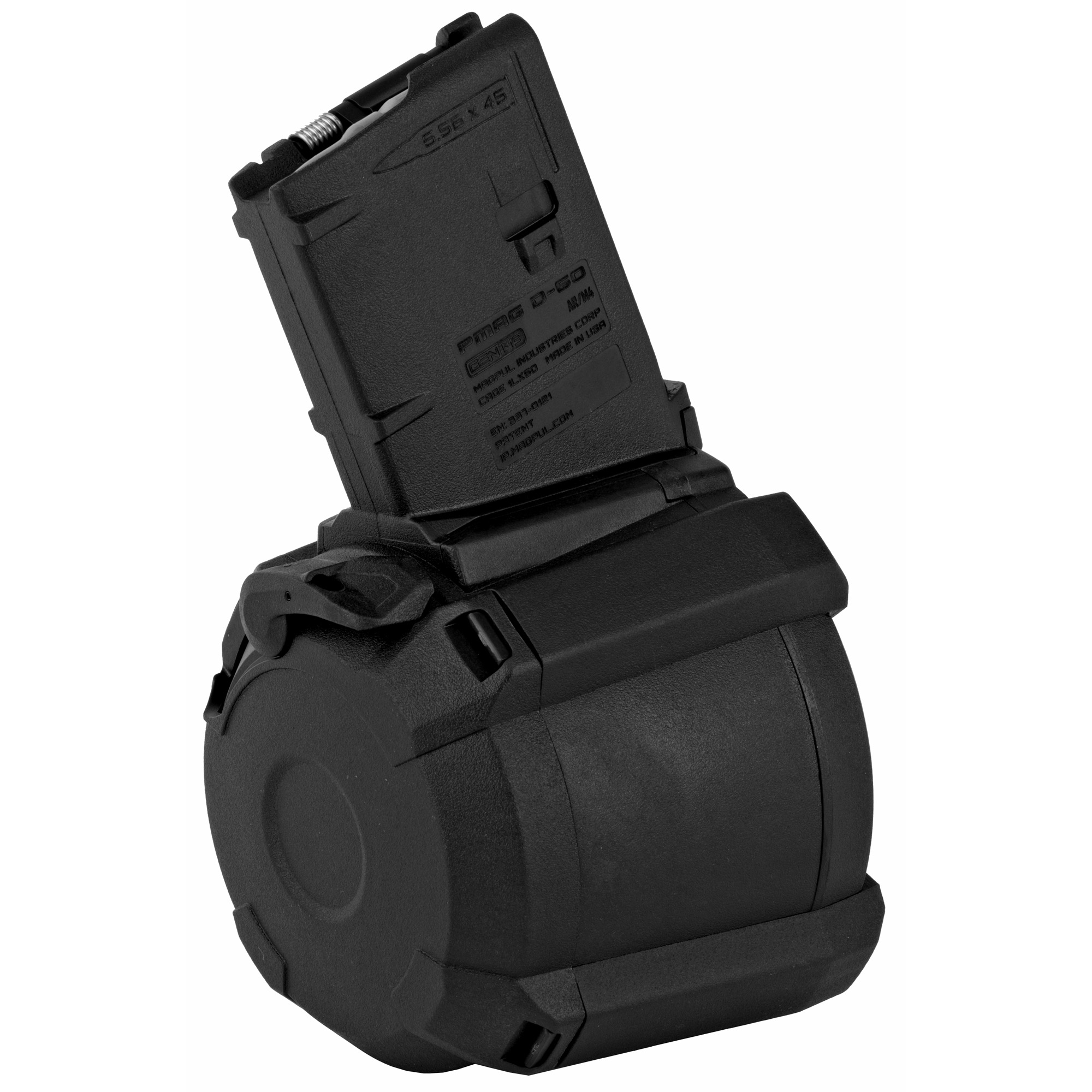 Magpul PMAG D-60 AR/M4 Rifle Magazine Black Polymer 5.56X45mm NATO 60/rd