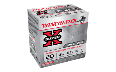 Winchester Xpert Steel Shotshells 20 ga 2-3/4" 3/4 oz 1325 fps #7 25/ct