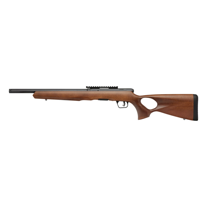 Savage Arms B17 Timber Thumbhole Rifle .22 WMR 10rd 16.5" 1/2x28 Threaded Barrel Wood