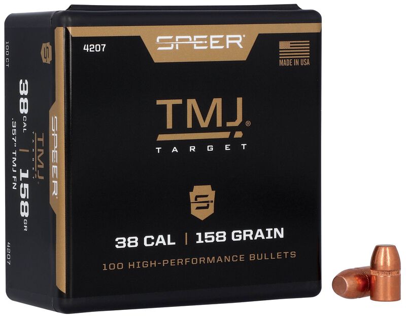 Speer TMJ Handgun Bullets .38 Spl/.357 Mag .357" 158 gr TMJ-FN 100/ct