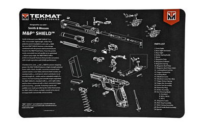 Gsm TekMat 11x17 Gun Cleaning Mat- Smith & Wesson Shield