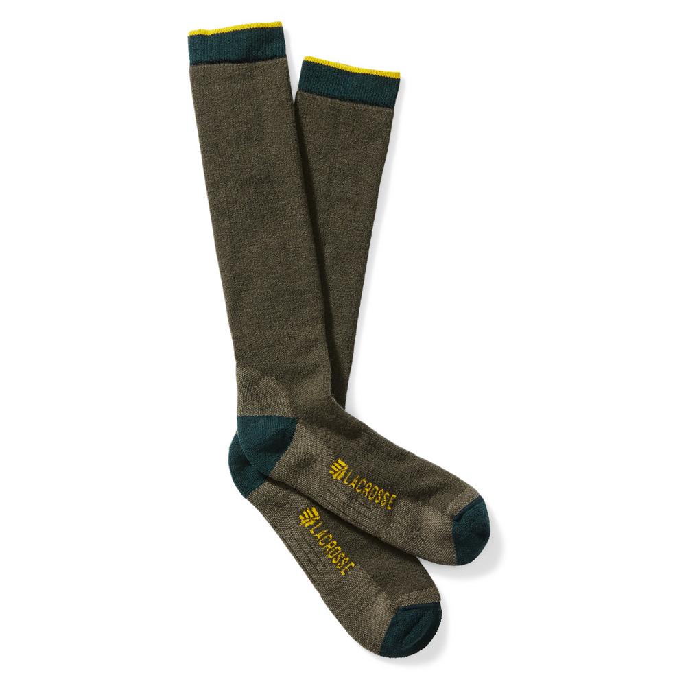 LaCrosse Men's Merino Midweight Sock Over the Calf OD Green XL