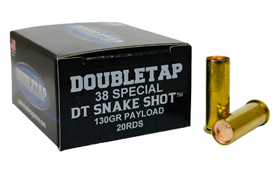 Double Tap DT SnakeShot Handgun Ammunition .38 Spl DT 130gr #9 Shot 1000 fps 20/ct