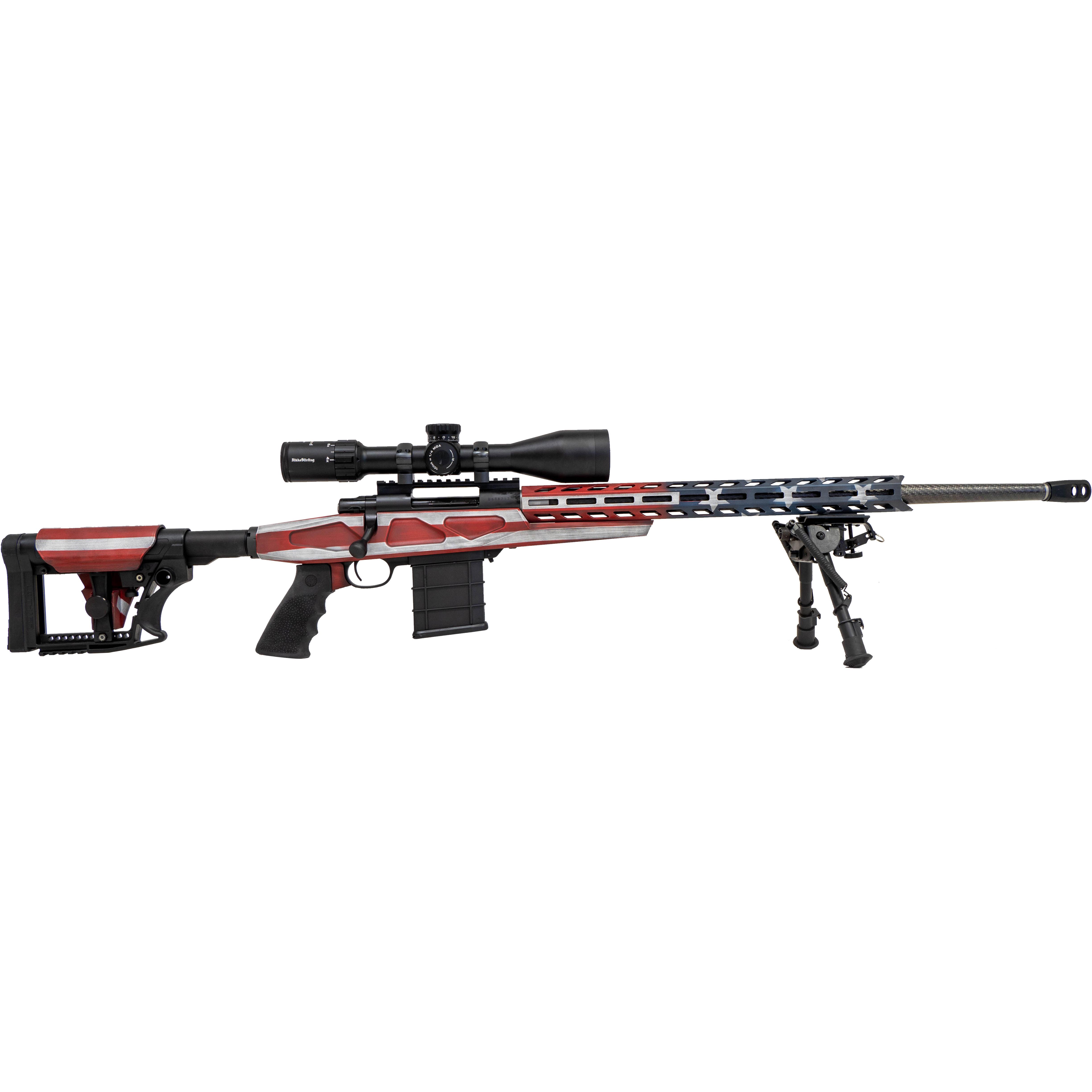 Legacy Sports International Howa M1500 Flag APC Chassis Rifle 6.5 Creedmoor 10rd Magazines(3) 24" Threaded Barrel 2 Grips