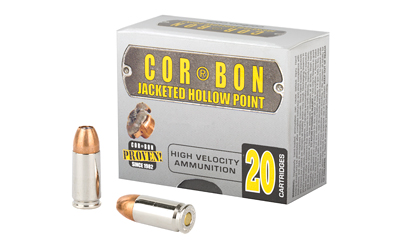 Corbon Self-Defense JHP Handgun Ammunition 9mm Luger +p 125 gr JHP 1250 fps 20/ct