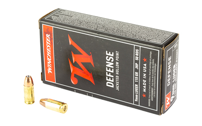 WINCHESTER USA JHP 9MM 115GR 50RD BOX 500RD CASE