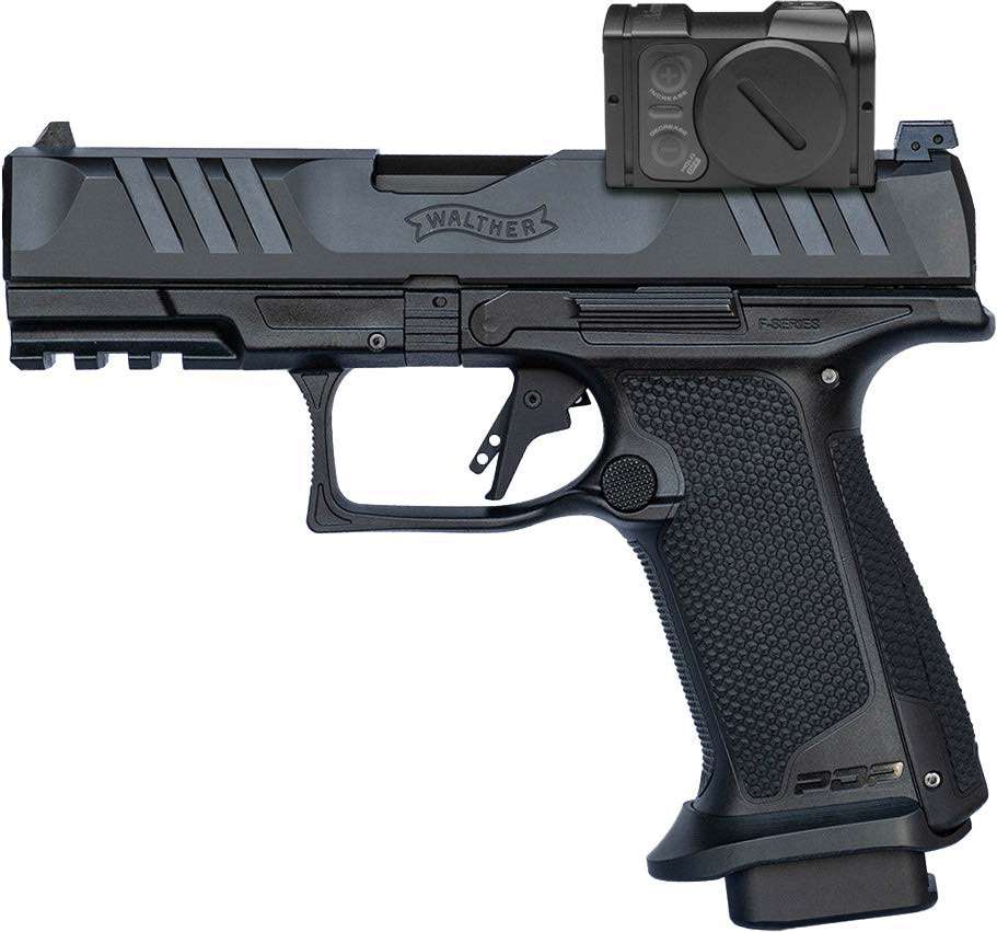 Walther PDP F-Series PRO ACRO Handgun 9mm Luger 18rd Magazine (3) 4" Barrel Black Aimpoint ACRO P2
