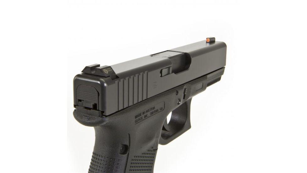 Night Fision LLC Perfect Dot Off Student Gun Accur8 NS Set w/Org Frnt+Blk Sq for Glk 17-39