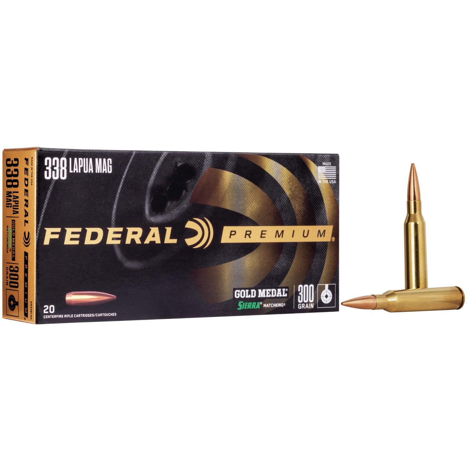 Federal Ammunition FDR 338LAP 300GR SMK BTHP 20RD 10BX/CS