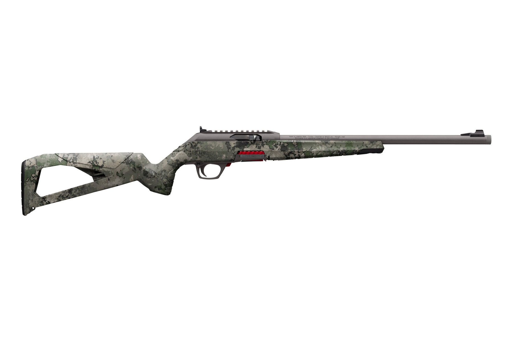Winchester Wildcat 22 VSX Tungsten SR 22LR Rifle 10rd Magazine 16.5" Threaded Barrel Camo Stock