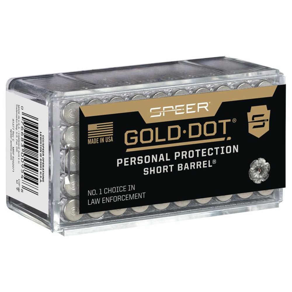 Cci Speer Gold Dot Short Barrel Personal Protection Rimfire Ammunition .22 WMR 40 gr HP 1050 fps 50/ct