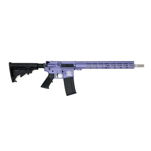 10 Ring GLFA AR-15 Rifle .223 Wylde 30rd Magazine 16" Stainless Steel Barrel Wild Orchid Frame