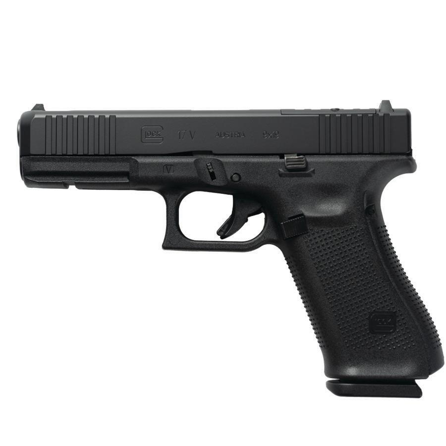 Glock V-Series Model 17 Handgun 9mm Luger 17rd Magazines (3) 4.5" Ported Barrel RMR Black Cerakote Austria